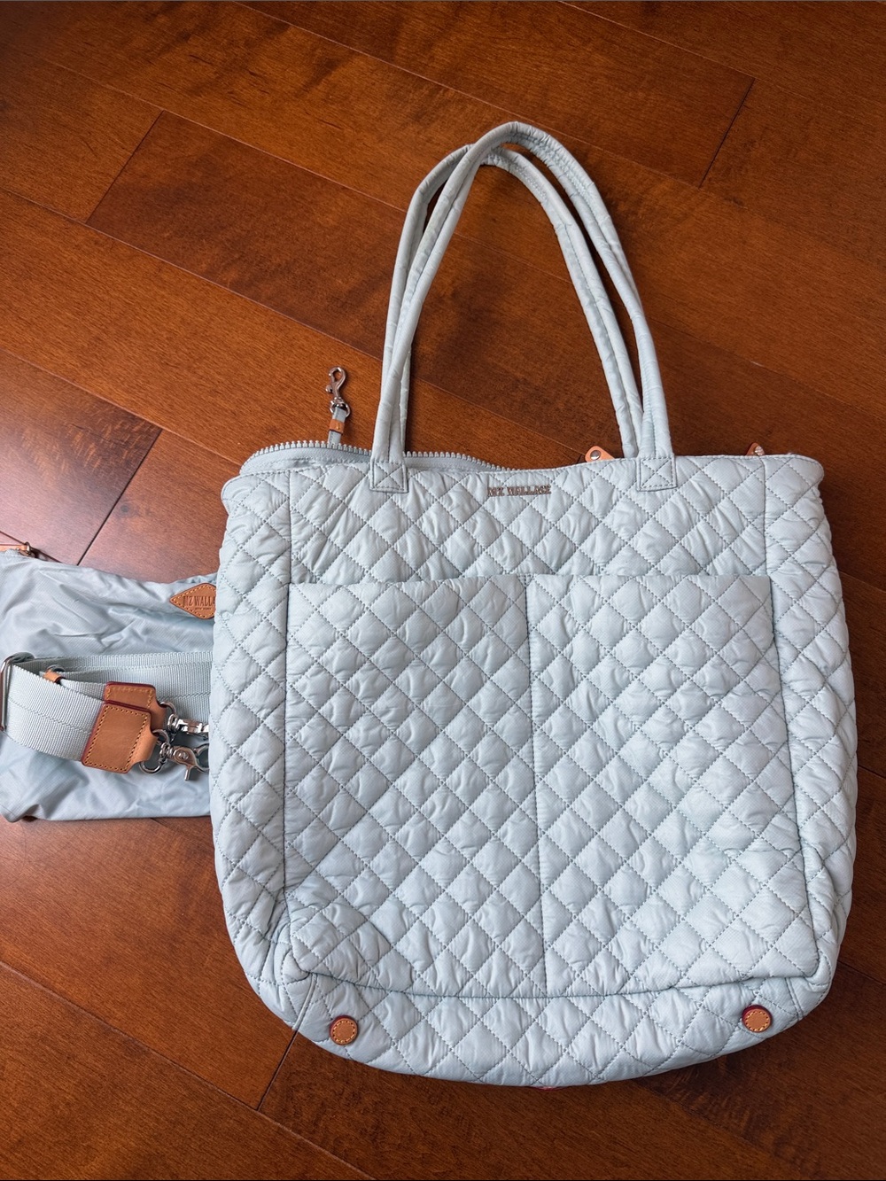 MZ Wallace Light Blue Metro Quatro Tote
